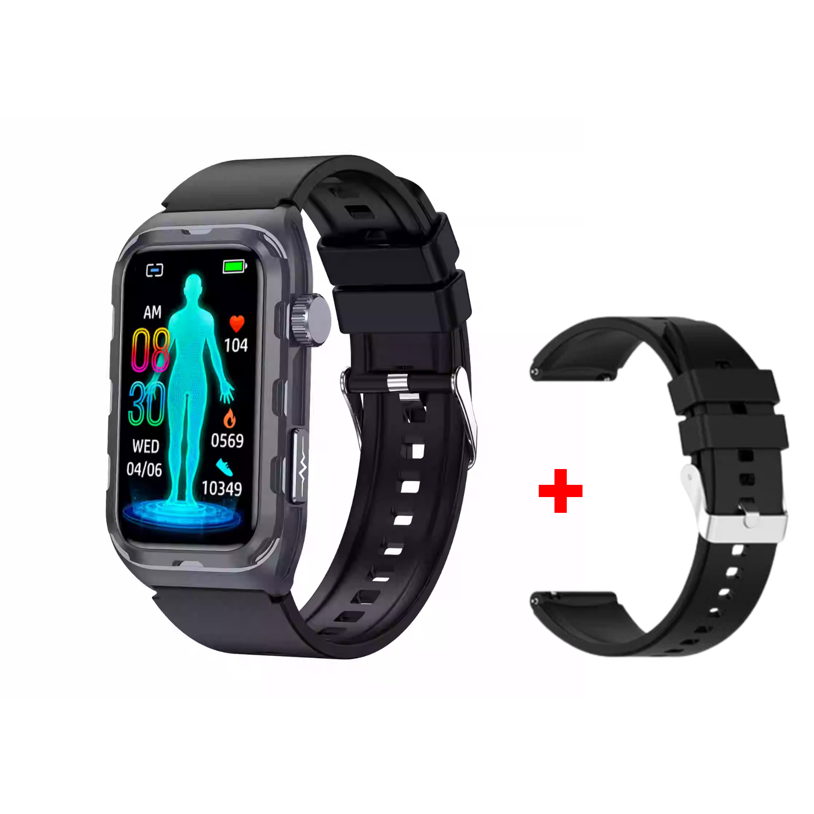 Credor® Fitness - Smart Bracelet ECG Health Monitoring Blood Pressure Glucose Heart Rate Wristwatch