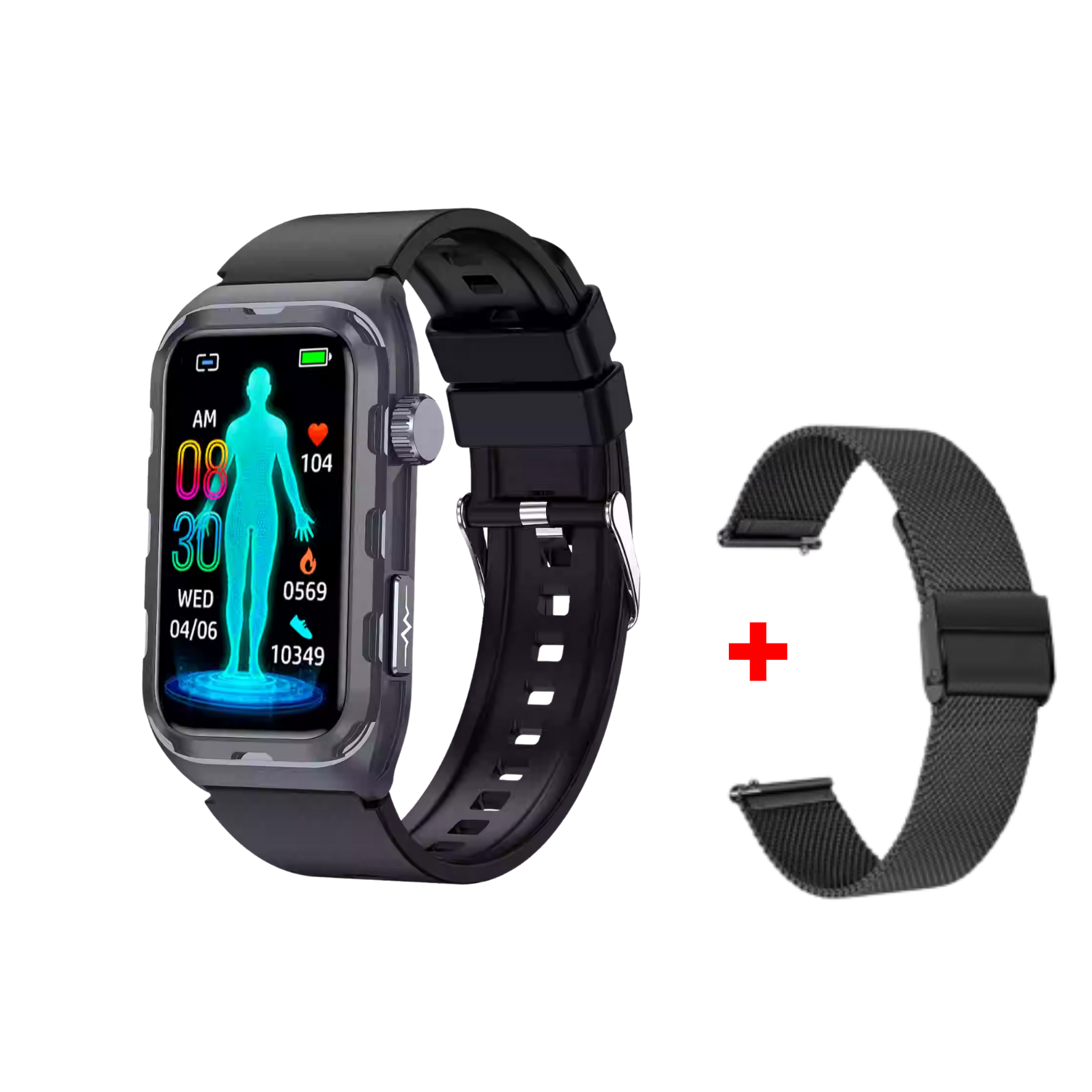 Credor® Fitness - Smart Bracelet ECG Health Monitoring Blood Pressure Glucose Heart Rate Wristwatch