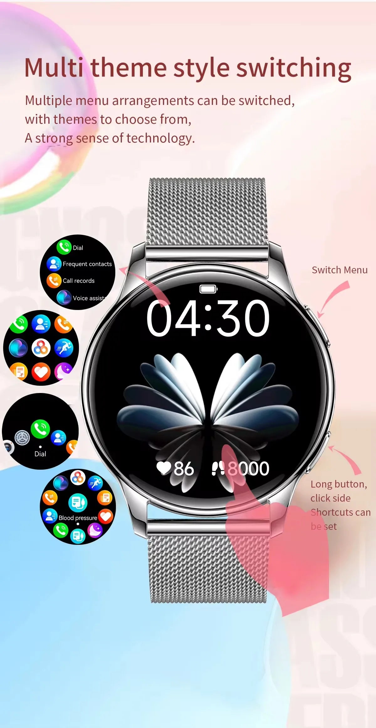 Credor® Frost - Fashion Women Smart Watch AMOLED HD