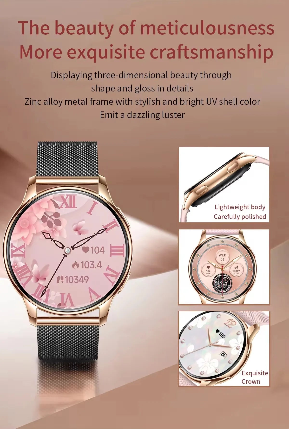 Credor® Frost - Fashion Women Smart Watch AMOLED HD