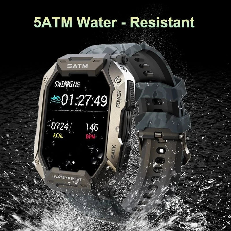 Credor® Force - Smart Watch Men Bluetooth Full Touch Screen 5ATM Waterproof Watches Sports