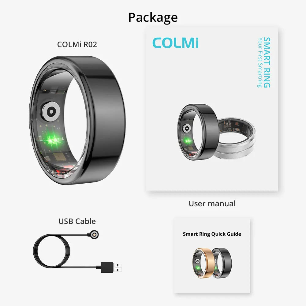 Credor® Stefan - Smart Ring Titanium Steel Health Monitoring Ring: Supports good sleep, regulates blood pressure